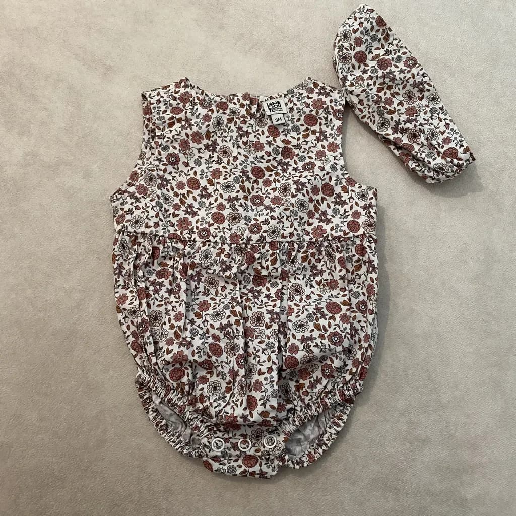 Barboteuse + bandeau Laredoute